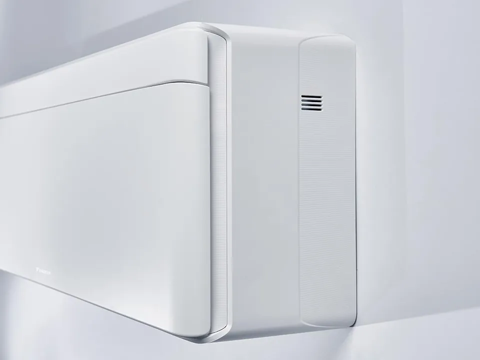De Daikin Stylish van dichtbij, in wit