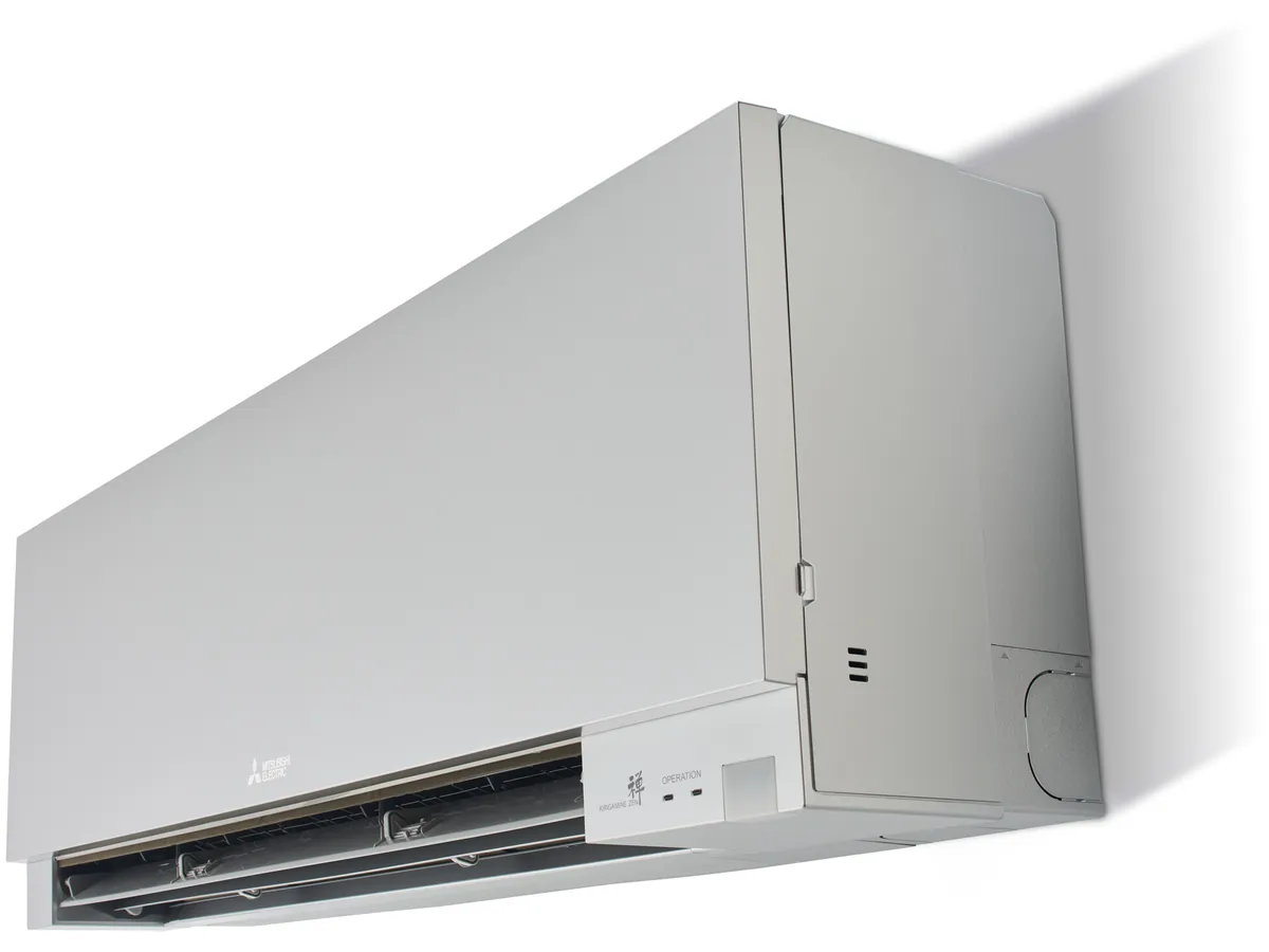 Mitsubishi Electric MSZ-EF in zilver, schuin van opzij