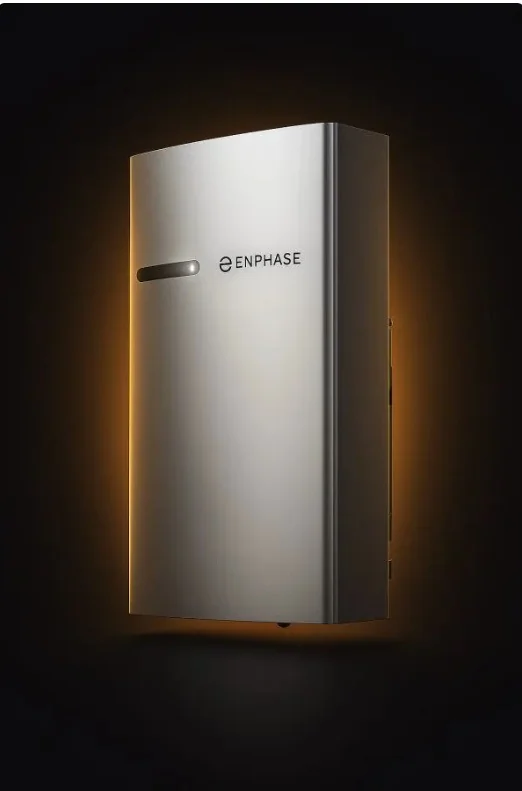 Enphase IQ Battery tegen een donkere achtergrond