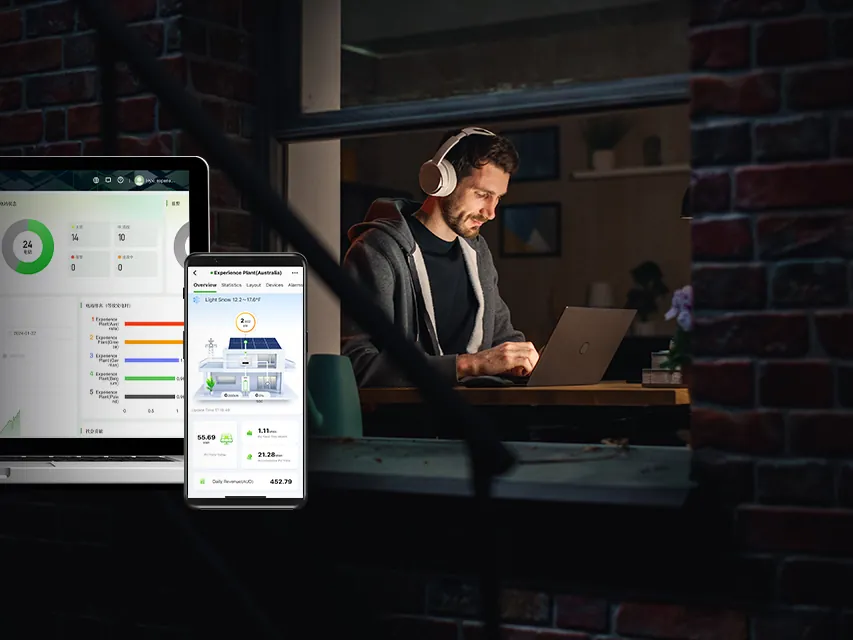 Het HYXI-platform op laptop en telefoon